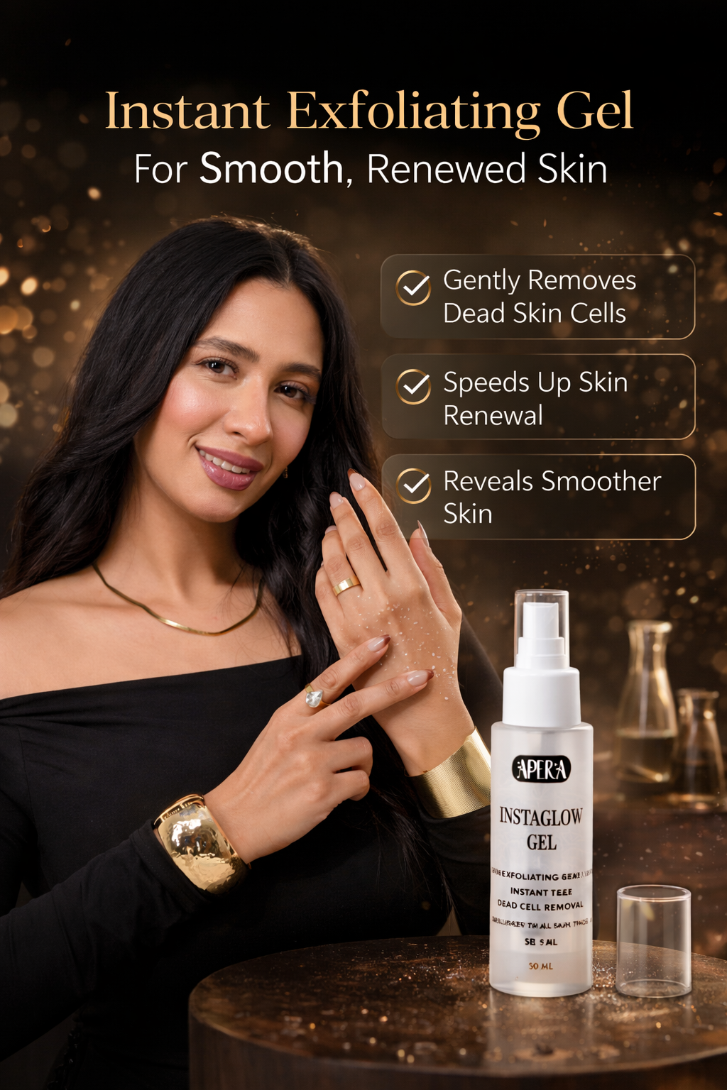 Crystalglow Exfoliating Gel – Gentle Peeling Gel